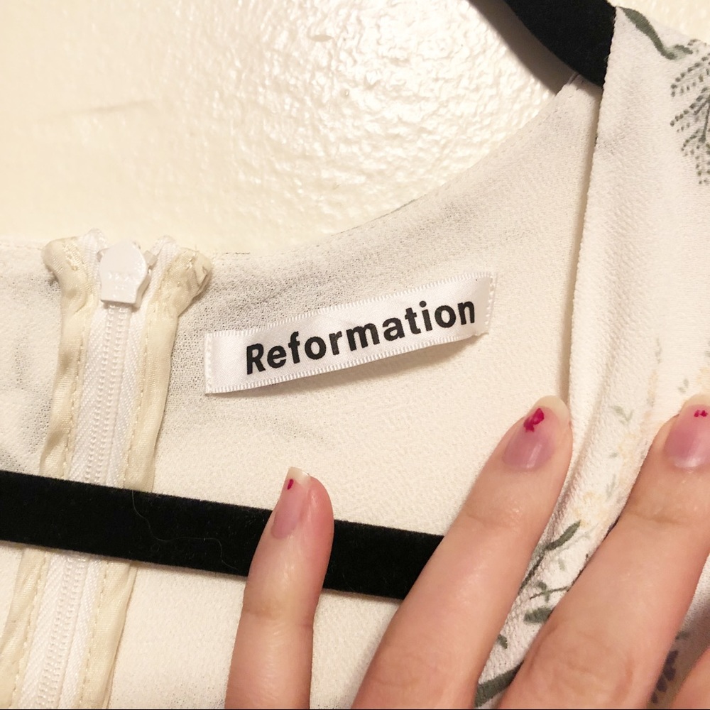 Reformation Riegan Midi Dress Delilah Floral 2 - Picture 6 of 11